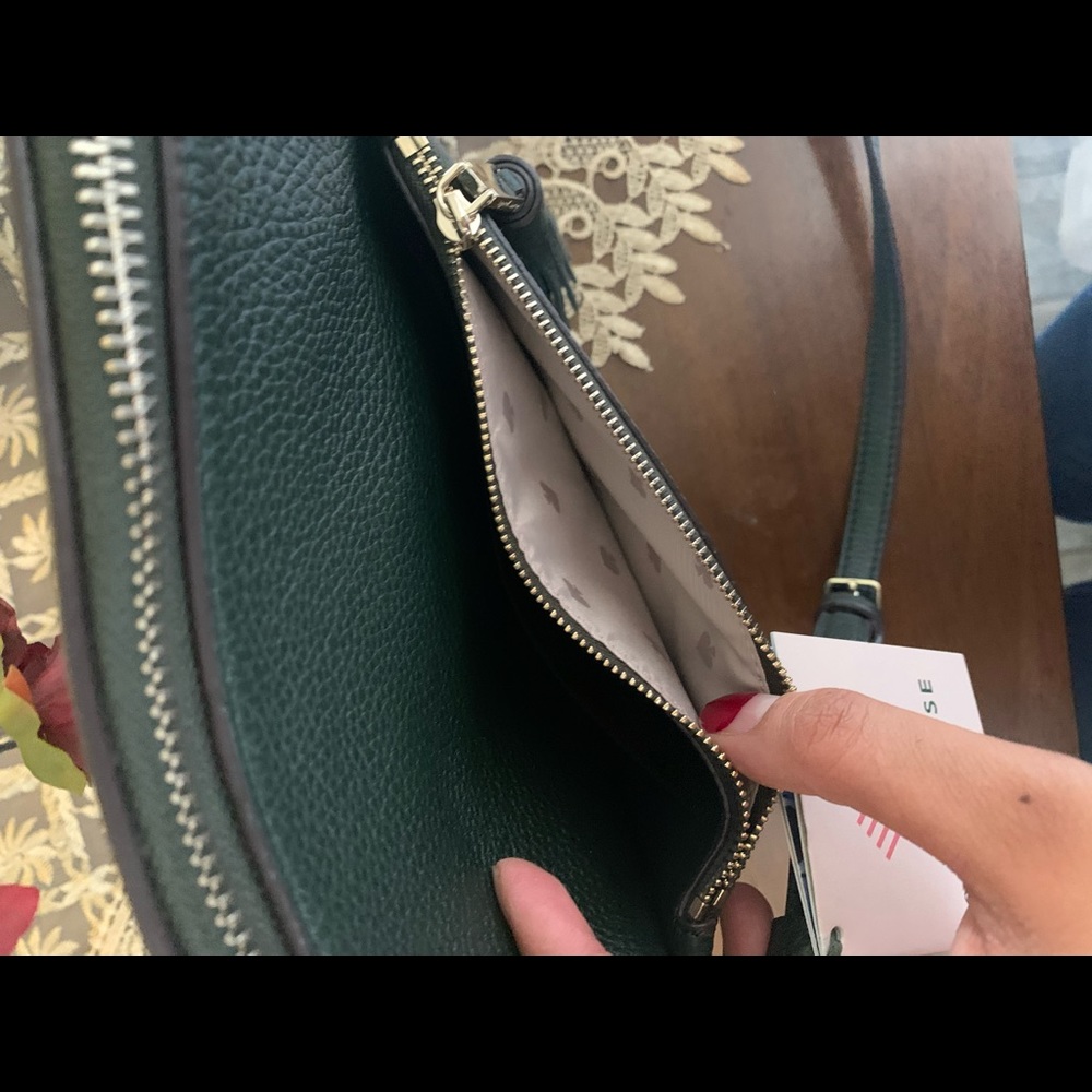 New Kate spade dark green crossbody - Picture 6 of 8